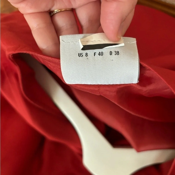 Akris Punto A Line Red Dress Size 8 - Picture 6 of 10